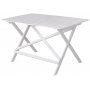 Haväng klassische weiße Outdoor-Gruppe; Sofa, Tisch und 2 Stühle
