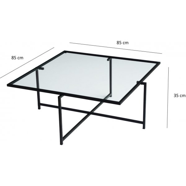 Sun Couchtisch 85 cm - Schwarz