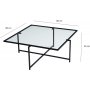 Sun Couchtisch 85 cm - Schwarz