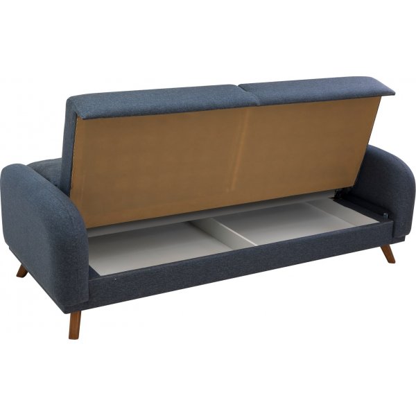 Kronos 3-Sitzer-Schlafsofa Dunkelblau