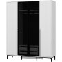 Elevate-Kleiderschrank 180 x 52 x 218 cm - Weiß