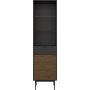 Vitrine Soma - Schwarz/Espresso