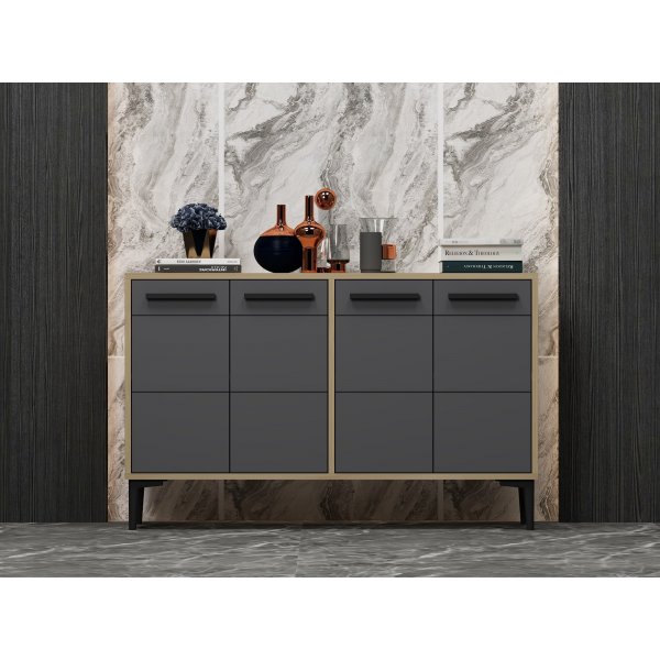 Stria Sideboard - Saphireiche/Anthrazit