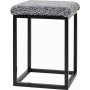 Palettenhocker Hellgrau/Schwarz - 35 x 35 x 50 cm