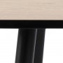 Wilma Esstisch 80 cm - Eiche/schwarz