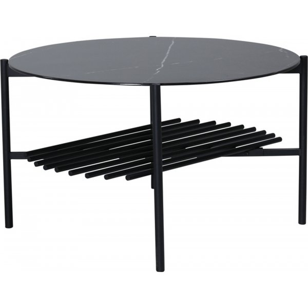 Adel Couchtisch 80 cm - Schwarzer Marmor