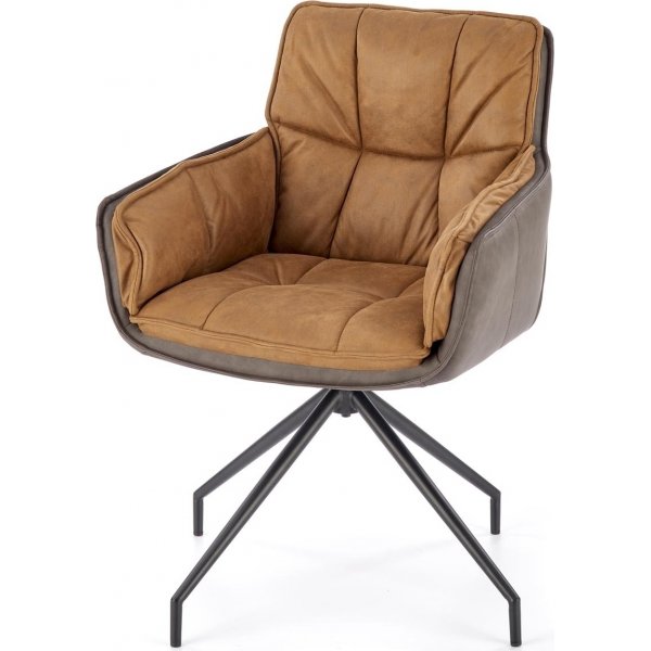 Cadeira Esszimmerstuhl 523 - Braun/Schwarz