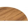 Ovaler Couchtisch 120 x 60 cm - Braun