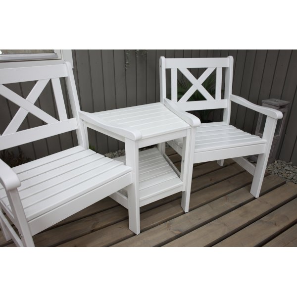 Europa Gartenmöbel - Loveseat - Weiß