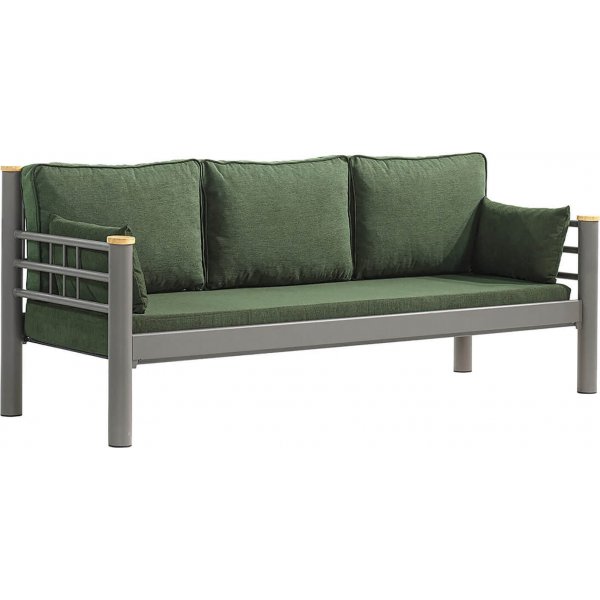 Kappis 3-Sitzer Outdoor-Sofa - Braun/Grün