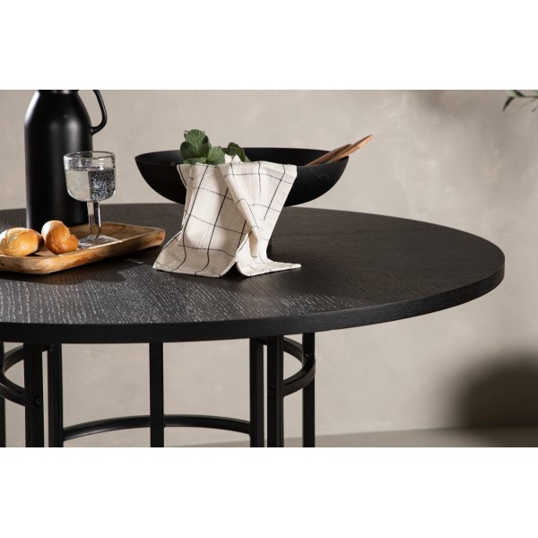 Laholm Esstisch Ø115 cm - Schwarz