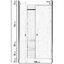 Limbo Kleiderschrank 614 - Eiche