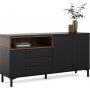 Roomer Sideboard - Schwarz/Walnuss