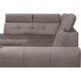 Matras Ecksofa mit offenem Ende links - Grau