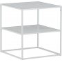 Netz Beistelltisch 55 x 55 cm - Weiß