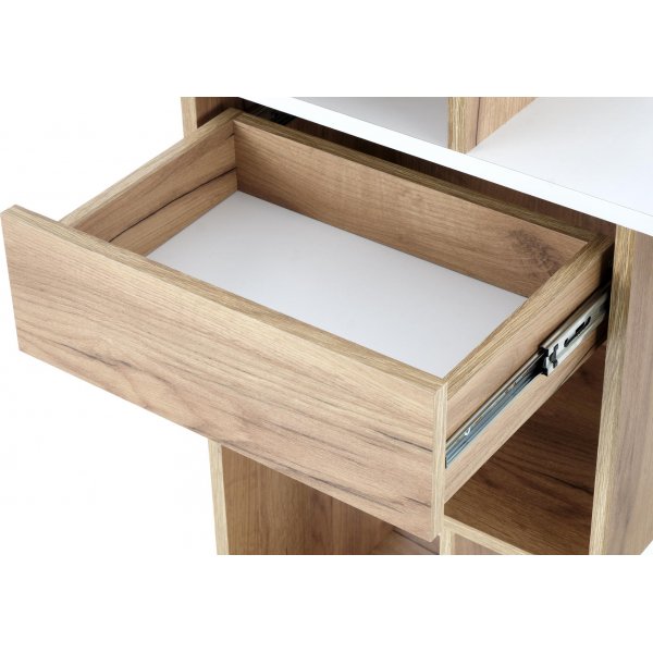 Spurs Schreibtisch 122x57 cm - Eiche/weiß