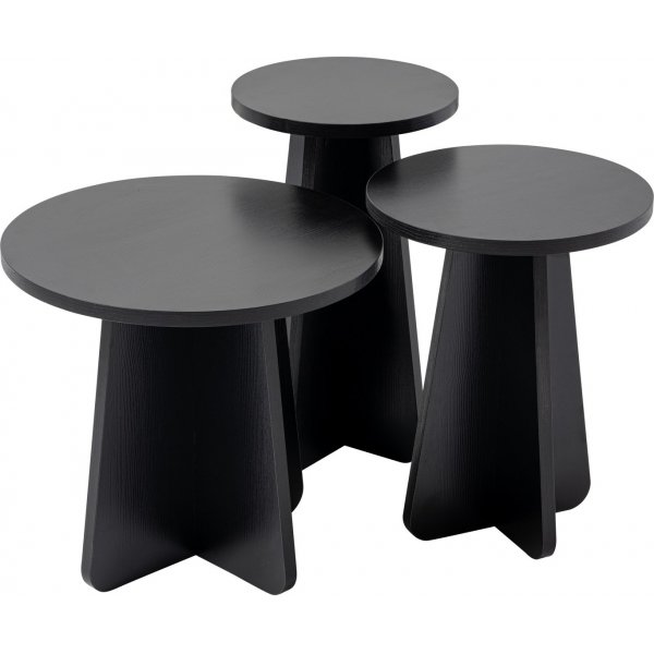 Lume Couchtisch-Set - Schwarz
