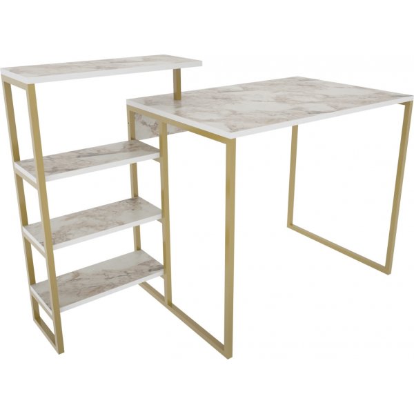 Rino Schreibtisch 133 x 60 cm - Gold