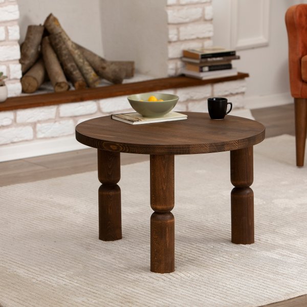 Ida Couchtisch Ø60 cm - Walnuss