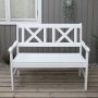 Europa Gartenbank 2-Sitzer - Weiß