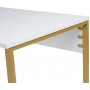 Twin-Schreibtisch - Weiß/Gold