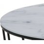 Sunmoon Couchtisch Ø58/76 cm - Weiß