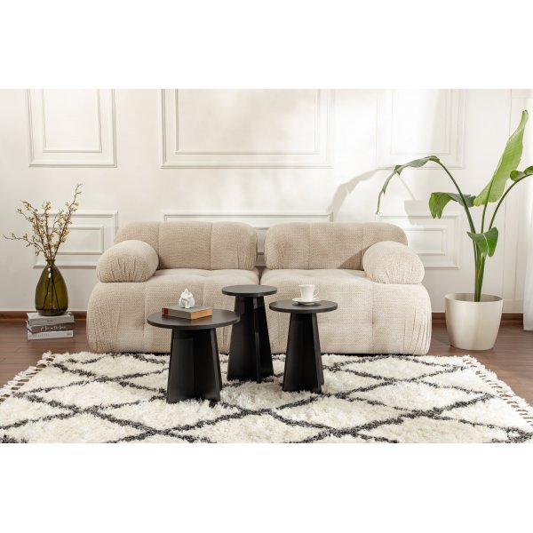 Lume Couchtisch-Set - Schwarz