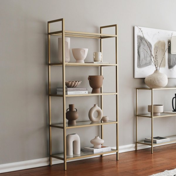 Komma-Bücherregal - Gold