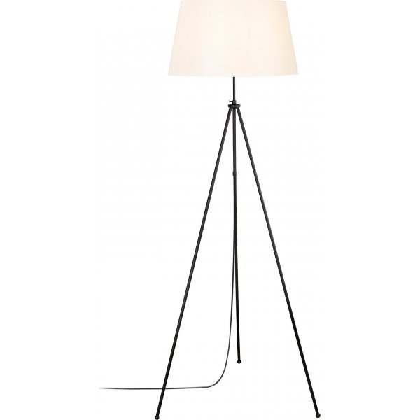 Stativ-Stehlampe - Schwarz/Creme