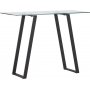 Horten Relieftisch 100 x 40 cm - Schwarz/Transparent