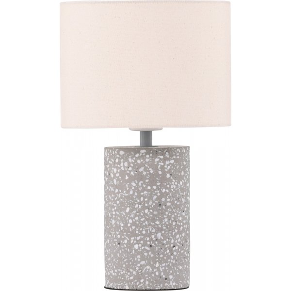 Dijon-Tischlampe - Grau/Beige