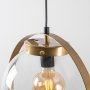 Hellbraune Deckenlampe - Gold