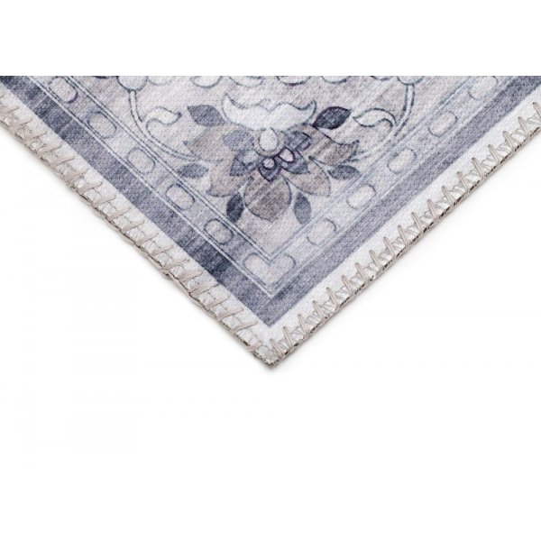 Maschinengewebter Teppich Cleo Patch - grau
