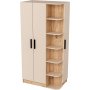 Luses Kleiderschrank - Kiefer/Beige