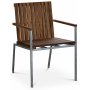 Gartenstuhl Alva – Teak/galvanisiertes Metall