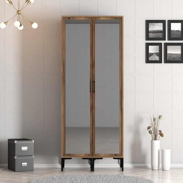 Kumsal Kleiderschrank 4 Walnuss