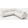 Berlin Ecksofa - Cremeweiß/Gold