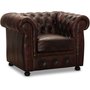 Dublin Chesterfield Sessel - Leder Oxblood