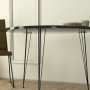 Sandalf Esstisch 90 cm - Schwarzer Marmor