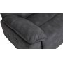 Coventry 3-Sitzer-Sofa mit elektrischer Liegefunktion, graue Mikrofaser