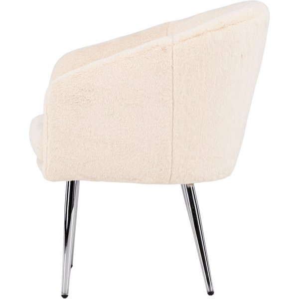 Wanda-Sessel - Beigefarbener Teddy