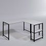 Niko Eckschreibtisch Weiß - 140 x 140 cm
