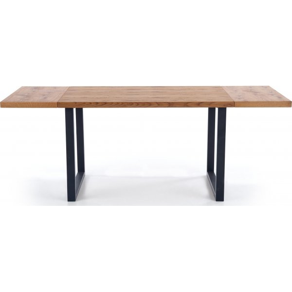 Apollo Esstisch 126-206 cm - Eiche/schwarz