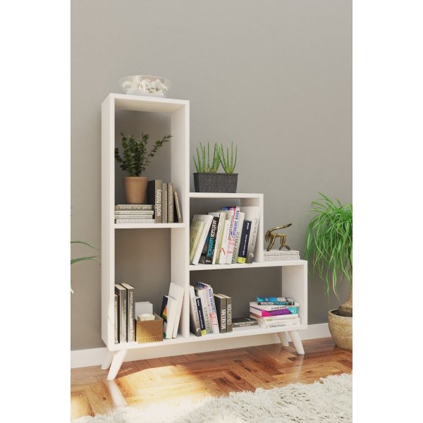 Bücherregal Nisa - Weiß