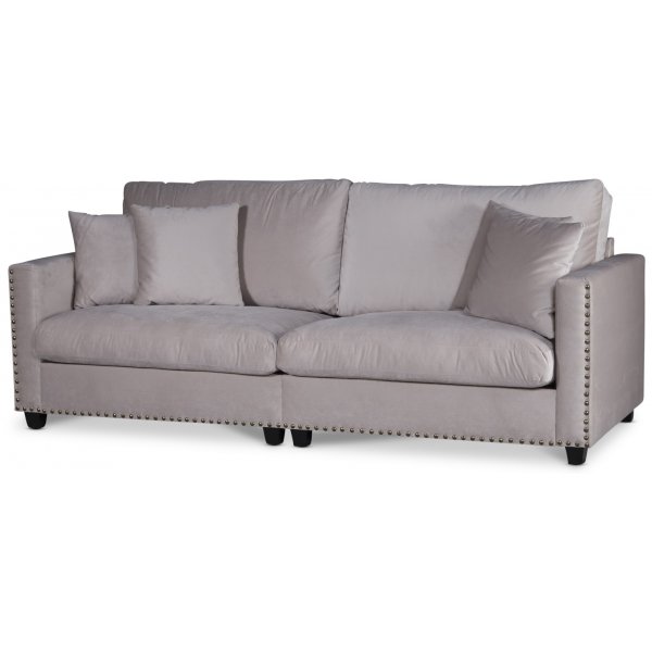 Avenue 4-Sitzer Sofa - Beige (Samt)