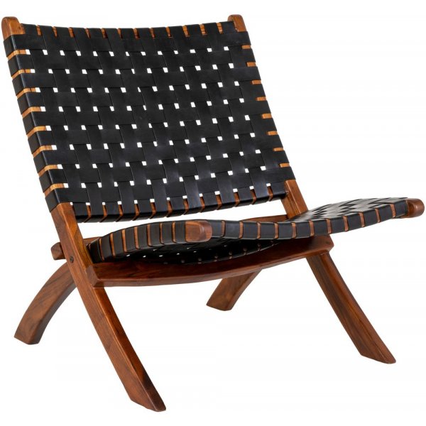 Perugia Sessel - Schwarz/Teak