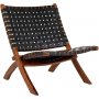 Perugia Sessel - Schwarz/Teak