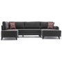 Belen U-Bettsofa - Anthrazit