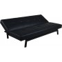Schlafsofa - Schwarzes Kunstleder