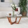 Lotus Couchtisch Ø75 cm - Holz